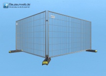 Bauzaun 10er Set 15,5 kg Anti Climb - Betonfuß und Verbinder