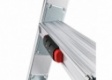 Hailo Sprossenschiebeleiter S110 Pro mit innovativen 3 Dreh-Stufen mit großer Standfläche 3x12 Sprossen