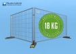 BAUZAUNWELT 5er Set 18 kg Mobilzaun - Betonfuß und Verbinder