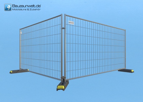 BAUZAUNWELT 20er Set 14 kg EUTOP Exklusiv - Betonfuß und Verbinder