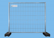 15er Set Mobilzaun 2,20m x 2,00m 11 kg extra stabil - 16 kg PE Fuß