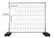20er Set Mobilzaun 2,20m x 2,00m 11 kg extra stabil - 16 kg PE Fuß