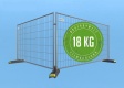 BAUZAUNWELT 5er Set 18 kg Mobilzaun - Betonfuß und Verbinder