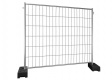 15er Set Mobilzaun 2,20 x 2,00 m 10,5 kg Rohr in Rohr feuerverzinkt - 16 kg PE Fuß