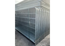 Stabiler Rundrahmen Bauzaun - Draht 3,2 x 2,2 mm - B-Ware