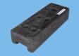 Bauzaun 11 kg EUTOP eco inkl. PE Fuß 16 kg und Verbinder 20er Set