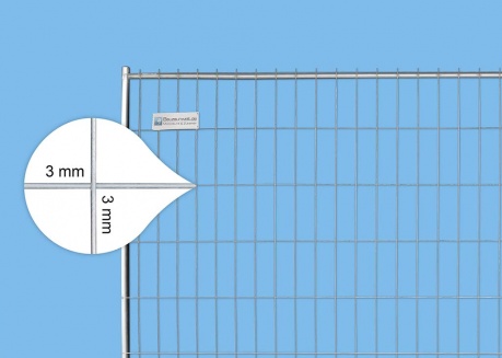 BAUZAUNWELT 10er Set 13 kg Mobilzaun - Betonfuß und Verbinder
