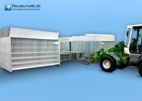 BAUZAUNWELT Sonderangebot - 180x 11 kg Mobilzaun eco mit Eckverstärkung