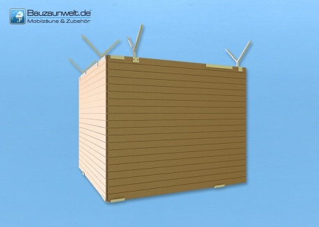 Holzbauzaunplatte aus 20 mm starken Masivholz
