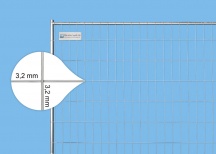 Summer Sale - 400x Event Bauzaun 14 kg Mobilzaun EUTOP Exklusiv - Draht 3,2 mm