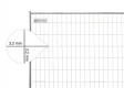 BAUZAUNWELT 14 kg 3,5 x 2,0 m Mobilzaun EUTOP Exklusiv - stabil - Draht 3,2 mm