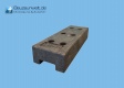 BAUZAUNWELT 10er Set 14 kg Mobilzaun - Betonfuß und Verbinder