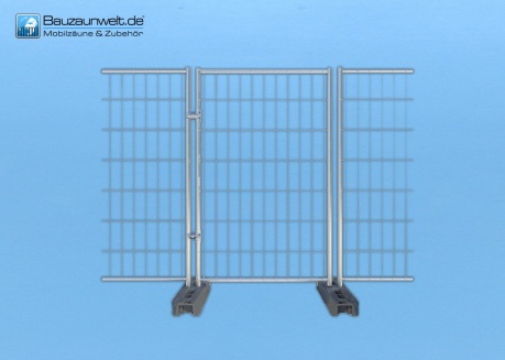 Bauzaun Lauftor 1,20 x 2,00 m - für alle gängigen Mobilzäune mit 2 m Höhe